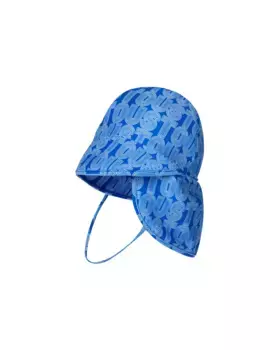 Пляжная шапка с принтом и линейным логотипом TOUS, синий