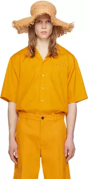 Пляжная шляпа из рафии цвета загара Marni, слоновая кость