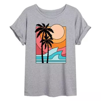 Пляжная струящаяся футболка Junior's Vacation Sunset Licensed Character