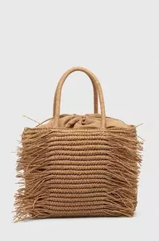 Пляжная сумка Answear Lab, бежевый