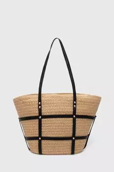 Пляжная сумка Answear Lab, бежевый