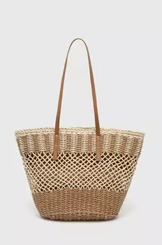 Пляжная сумка Answear Lab, бежевый