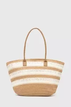 Пляжная сумка Answear Lab, бежевый
