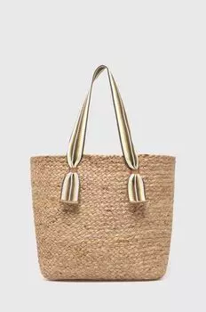 Пляжная сумка Answear Lab, бежевый