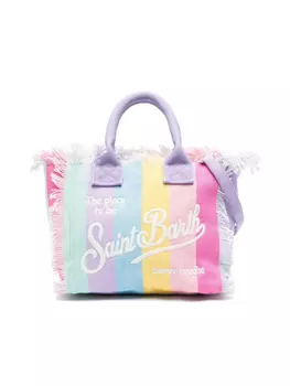 Пляжная сумка Colette с бахромой MC2 Saint Barth Kids, синий