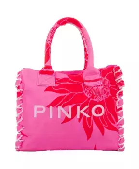Пляжная сумка для покупок Pinko, розовый