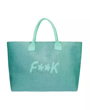 Пляжная сумка F**K, синий