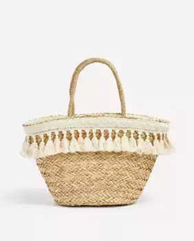 Пляжная сумка Fringe El Corte Ingls, цвет Natural