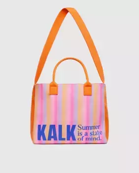 Пляжная сумка Marea с принтом русалки и двойной ручкой Kalk, оранжевый