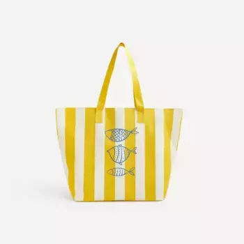 Пляжная сумка Peixes Basics El Corte Ingls, желтый