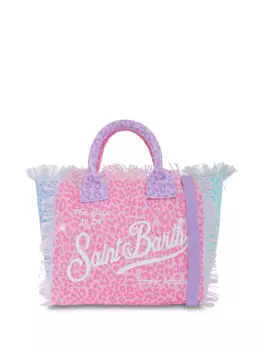 Пляжная сумка с логотипом MC2 Saint Barth Kids, фиолетовый