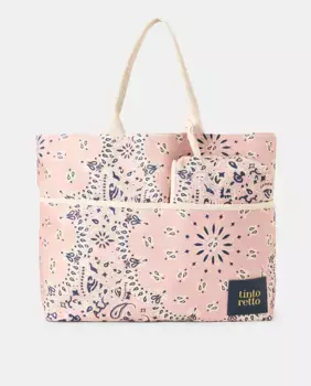 Пляжная сумка-шоппер с принтом пейсли Tintoretto, цвет Rosa