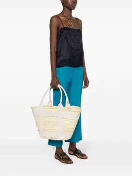 Пляжная сумка The Maxi Santorini DeMellier, бежевый