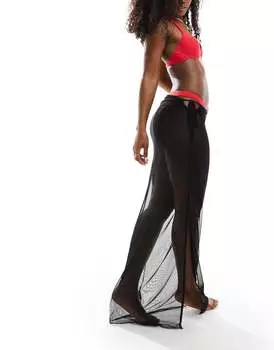 Пляжная юбка макси с потертостями Threadbare