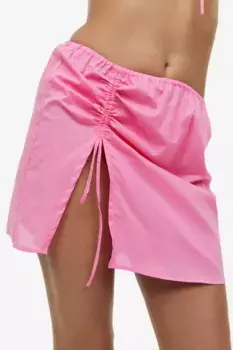 Пляжная юбка со шнуровкой H&M, розовый