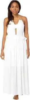 Пляжное платье America & Beyond Pearl Hawaiian Halter Dress, белый