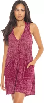 Пляжное платье BECCA Beach Date Hooded T-Shirt Dress Cover-Up, цвет Berry