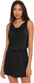 Пляжное платье BECCA Breezy Basic Cowl Neck Reversible Dress Cover-Up, черный