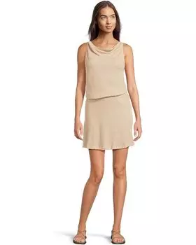 Пляжное платье BECCA Gilded Cowl Neck Dress, золотой