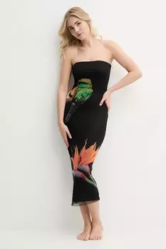 Пляжное платье COLIBR без бретелей Desigual, черный