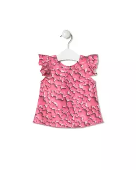 Пляжное платье для девочки с принтом и мишками Tous, цвет Rosa