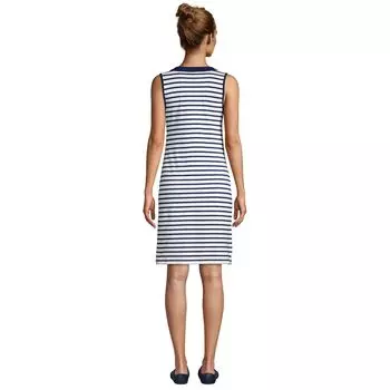 Пляжное платье для плавания с разрезом и вырезом Petite Lands' End Lands' End