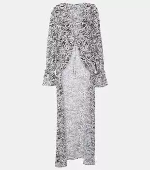 Пляжное платье из шифона с зебровым принтом Bananhot, мультиколор