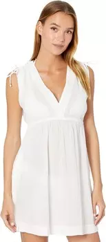 Пляжное платье Lauren Ralph Lauren Crushed Cotton Farrah Dress, белый