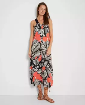 Пляжное платье миди с принтом Trucco, мультиколор