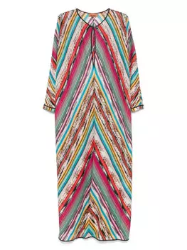 Пляжное платье Missoni с шевронным узором, черный