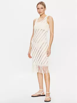 Пляжное платье приталенного кроя Seafolly, экрю