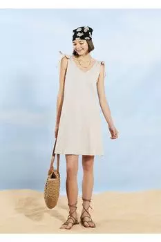 Пляжное платье - Розовый - А-силуэт LC Waikiki