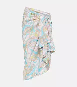 Пляжное платье с принтом парео Melissa Odabash, мультиколор