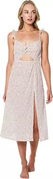 Пляжное платье Sanctuary Nocturnal Spots Midi Cover-Up Dress, цвет White/Lion