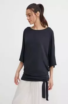 Пляжное платье SIDE TIE COVER UP MICHAEL Michael Kors, черный
