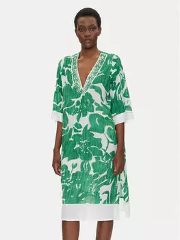 Пляжное платье свободного кроя IC25-104 Iconique, зеленый