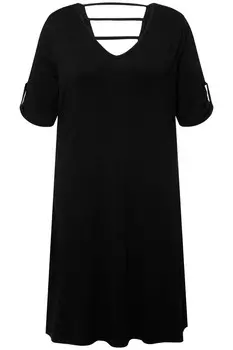 Пляжное платье Ulla Popken Beach Dress Heather, черный