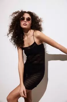 Пляжное платье в виде крючка H&M, черный