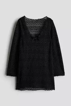Пляжное платье в виде крючка H&M, черный