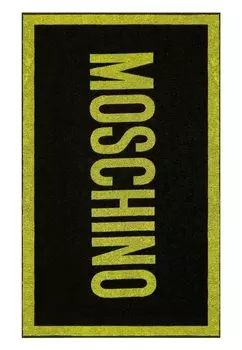 Пляжное полотенце Beach Towel MOSCHINO, цвет black yellow