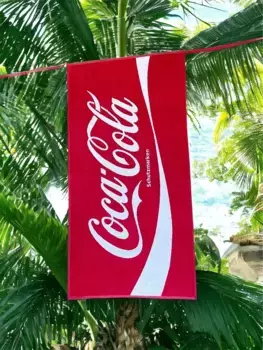 Пляжное полотенце Coca-Cola, красный