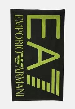 Пляжное полотенце EA7 Emporio Armani, черный