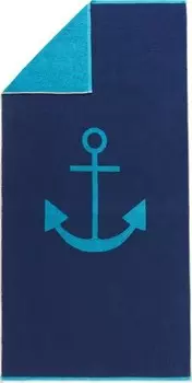 Пляжное полотенце Erwin Mller 206304, 90x1x180 см цвет marine-trkis