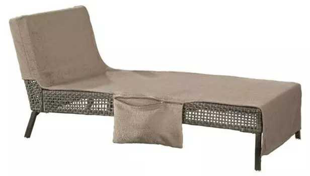 Пляжное полотенце Erwin Mller m. Reiverschlusstaschen 14104, 70x1x200 см цвет cappuccino