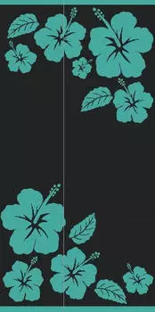 Пляжное полотенце Esposa, черный/голубой