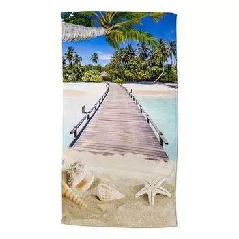 Пляжное полотенце Good morning Moana, 100x180x1 см, многоцветный