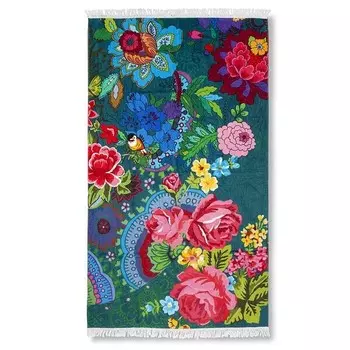 Пляжное полотенце Happiness Mandy, 100x180x1 см, зеленый