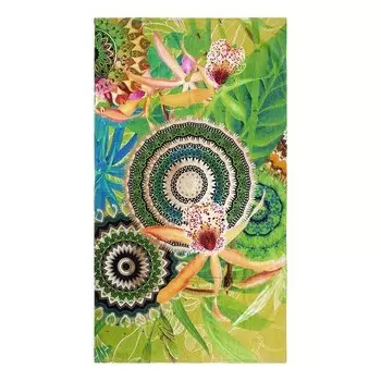 Пляжное полотенце HIP Yissa, 100x180x1 см цвет gelb/grn