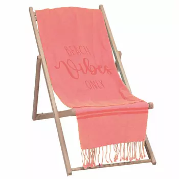 Пляжное полотенце из чистого хлопка с сотами - Beach Vibes Marinette Saint-Tropez, цвет Pompelmo