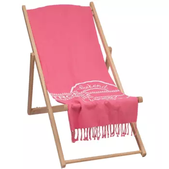 Пляжное полотенце из чистого хлопка с сотовой структурой - Weekend Vibes Marinette Saint-Tropez, цвет Rosa